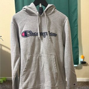 Champion Men's Light Gray Hoodie